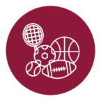 Button with Sports Balls